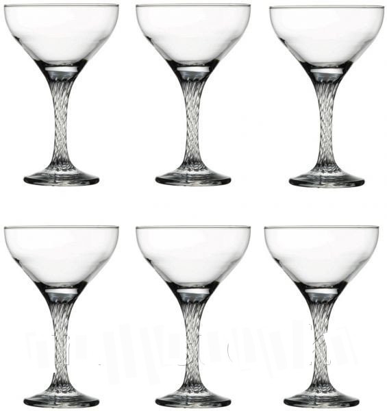 Набір келихів Pasabahce Twist для шампанського 280 мл 6 шт. 