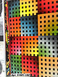 Килим кольоровий із малюнком квадрати різні, фото 6