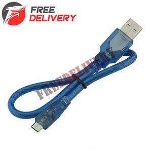 MicroUSB дата кабель для Arduino, телефону екранований 50см