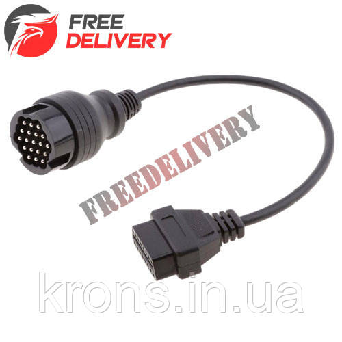 Перехідник з OBD2 16pin мама на Porsche 19pin тато