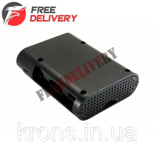 Корпус, кейс для Raspberry Pi B+ 2 B 2B 3 B 3B, чорний