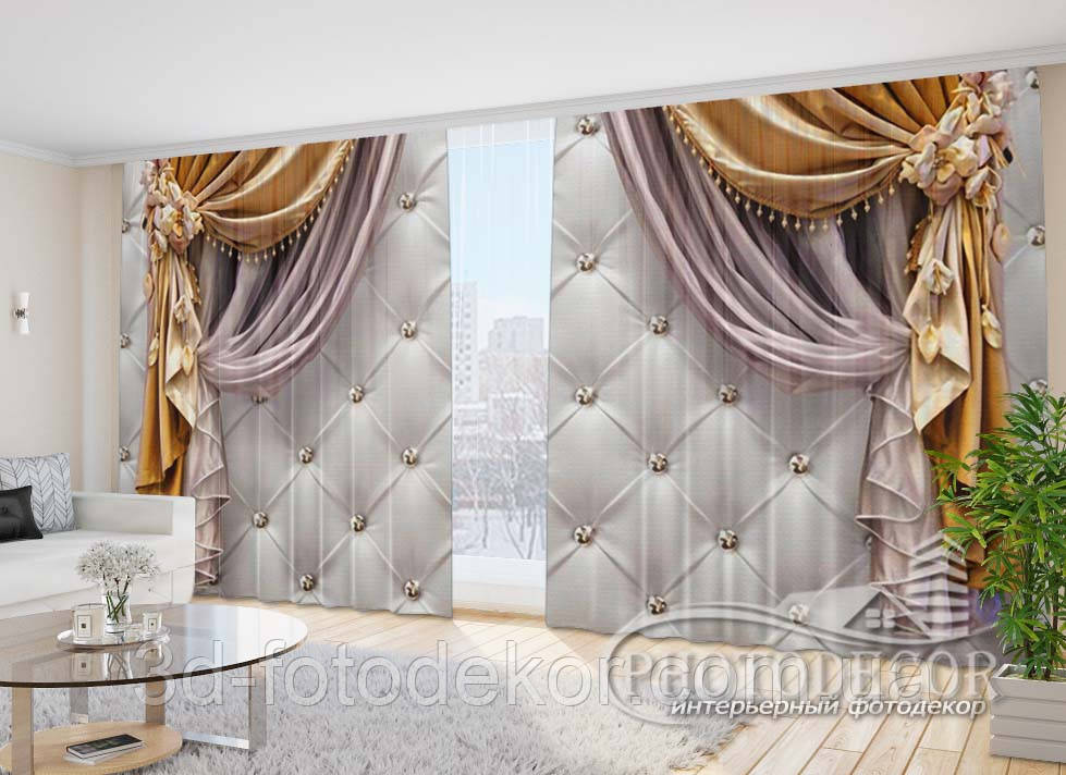 Фото Штори "Штори на підхоплення" 2,7м*4,0м (2 полотна по 2,0м), тасьма