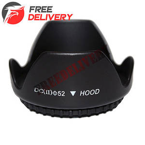 Бленда пелюсткова 52мм універсальна Canon Nikon