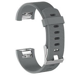 Силіконовий ремінець Primolux для фітнес браслета Fitbit Charge 2 - Grey S