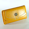 Жіночий шкіряний гаманець SENDEFN 5180 жовтий, фото 2
