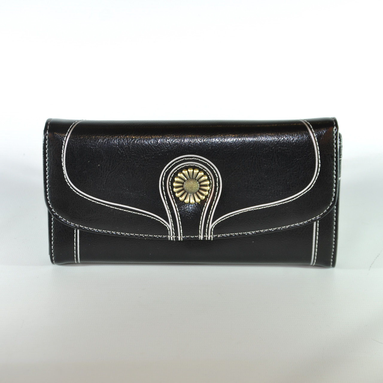 Жіночий шкіряний гаманець SENDEFN 5180 чорний, фото 1