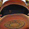 Жіноча шкіряна сумка ручної роботи Boho коричнева, фото 4