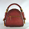 Жіноча шкіряна сумка ручної роботи Boho червона, фото 5