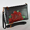 Сумка-клатч жіноча ручної роботи Півонія червоний, фото 4