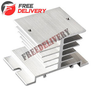 Радіатор охолодження для твердотільного реле SSR 10 25 40A на DIN-рейку