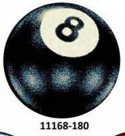 Килимок круглий кольоровий із малюнком Більярдний м'яч