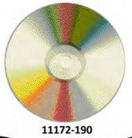 Коврик круглый цветной с рисунком Диск компьютер