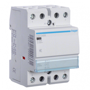 Контактор Hager 40A 2НО 24В безшумний ESD240S