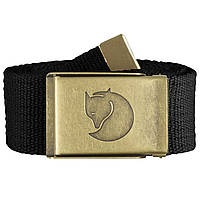 Ремень Fjallraven Canvas Brass Belt 4 cm, Black