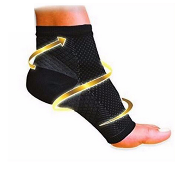 Компрессионные массажные носки SUNROZ Foot Angel S / M Черно-серый (SUN2816) - фото 4 - id-p851506758