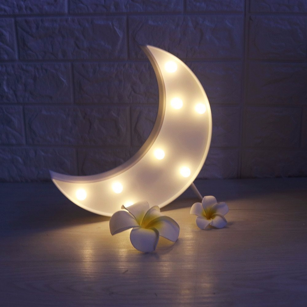 Декоративний світильник LED нічник Місяць оригінальний подарунок прикольний