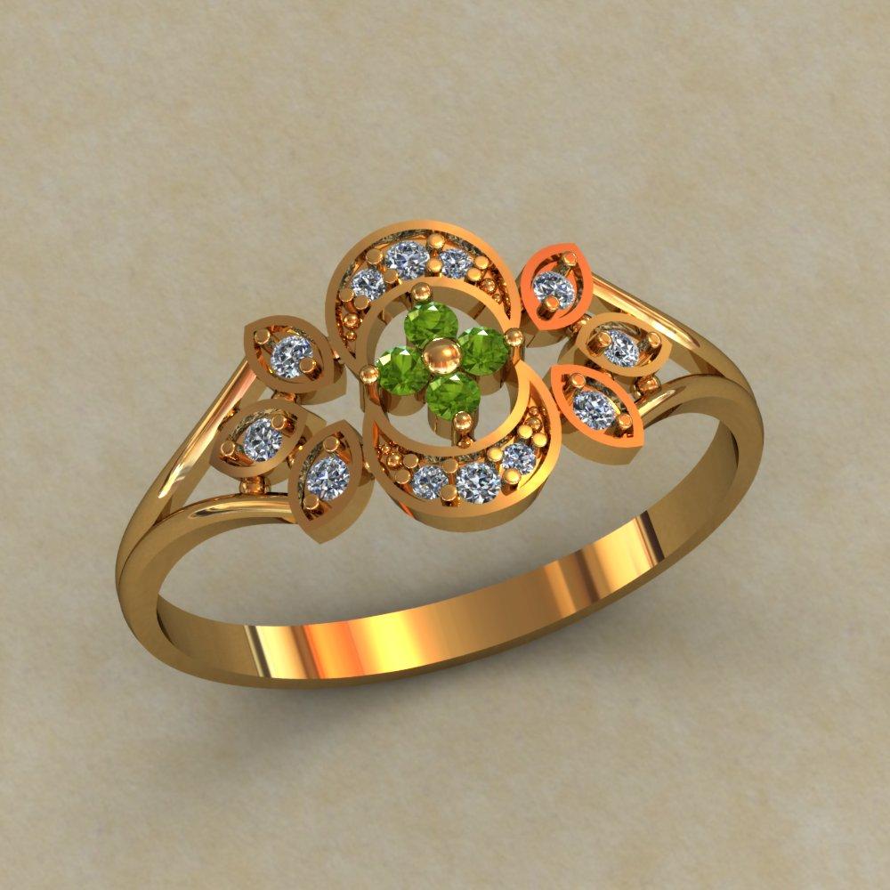 Кільце жіноче з камінням