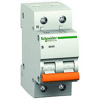 Автоматичний вимикач Schneider-Electric двополюсний 1P+N 16A C, 11213, модульний автомат Шнайдер