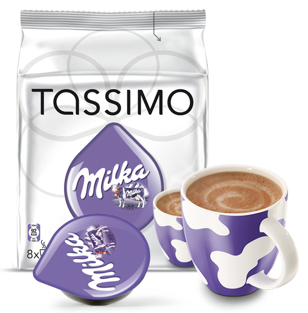 Гарячий шоколад Tassimo Milka 8 порцій Німеччина Тассімо ніжний шоколад у капсулах