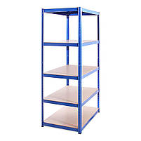 180х90х50 Стелаж 5 полиць МДФ/ДСП 175 кг/полку БДК-9 поличний фарбований чорний білий під замовлення, фото 4