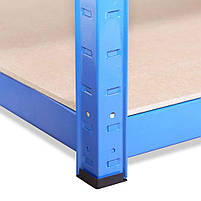 180х90х50 Стелаж 5 полиць МДФ/ДСП 175 кг/полку БДК-9 поличний фарбований чорний білий під замовлення, фото 6