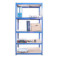 200х90х50 Стелаж 5 полиць МДФ/ДСП 200 кг/полку СК-11К поличний фарбований синій чорний сірий білий під замовлення, фото 10