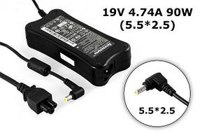 Зарядні пристрої для ноутбуків Lenovo 19V 4.74 A 90W 5.5х2.5