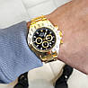 Чоловічий годинник Rolex Daytona золотий Ролекс Дайтона металеві сталеві, фото 6