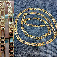 Мужская цепь Gold filled 18k розовое золото плетение Cartier