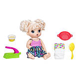 Baby Alive Super Snacks Snackin' Noodles Baby (Blonde) / Пупс Baby Alive Лялька та локшина від Hasbro (рос.), фото 2