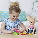 Baby Alive Super Snacks Snackin' Noodles Baby (Blonde) / Пупс Baby Alive Лялька та локшина від Hasbro (англ.), фото 4