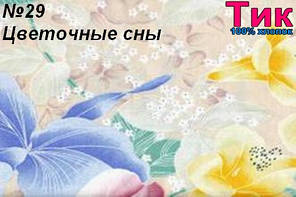 Ткань - Тік напірниковий Квіткові сни !