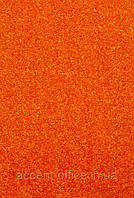 Фоамиран с глиттером 20х30 см 1.7 мм оранжевый