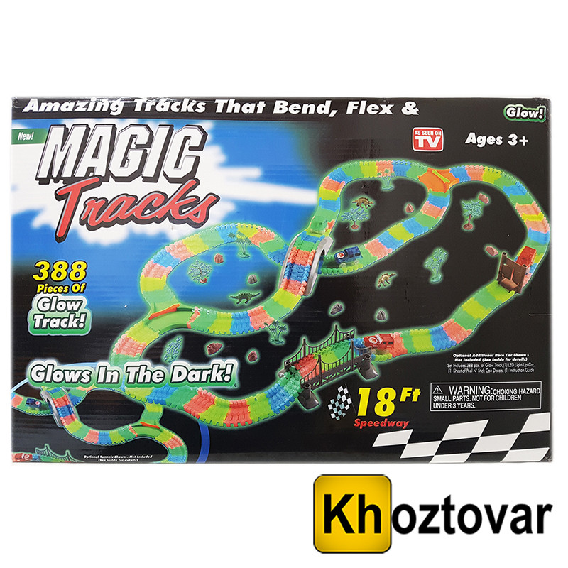 Автотрас-конструктор Magic Tracks ⁇ 388 деталей, фото 1
