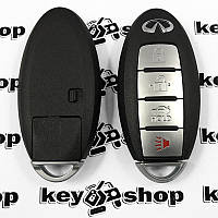 Оригинальный смарт ключ Infiniti G25, G35, G37 (Инфинити) 3 + 1 кн, чип ID46, PCF7952, Keyless-go, 315 MHz