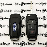 Оригинальный выкидной ключ для Ford F150, F250 (2015-2018гг), Explorer (Форд) 2 + 1 кнопки, чип ID 49, 315 MHz