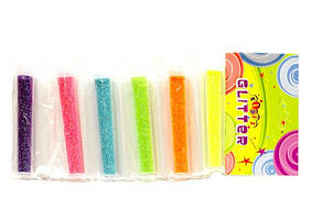 Глітер неоновий на стрічці 6 кольорів 6шт Kidis