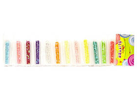 Зірки в пробірках на стрічці 12 кольорів 12шт Kidis