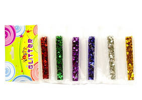 Зірки в пробірках на стрічці 6 кольорів 6шт Kidis