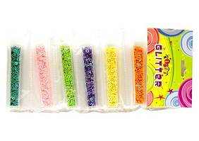 Зірки в пробірках на стрічці 6 кольорів 6шт Kidis