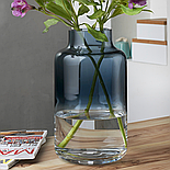 Ваза кришталева Magnolia Blue 32 см Nude Glass, фото 3