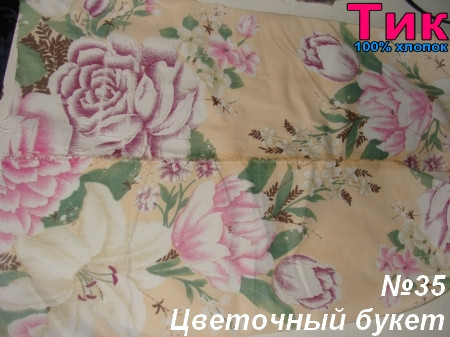 Ткань - Тік напірниковий Квітковий букет !