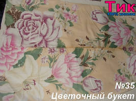 Ткань - Тік напірниковий Квітковий букет !