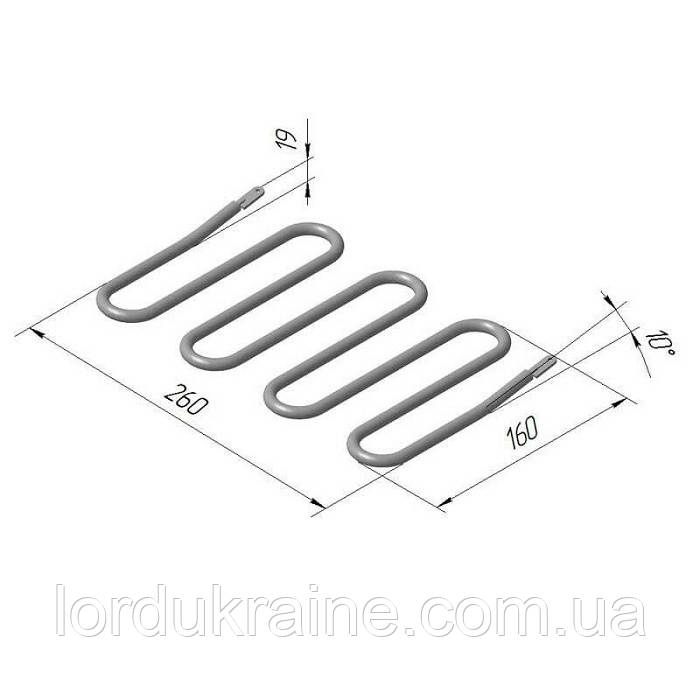 ТЕН 131 C 8/1,1 Т 220 ГК Верх для контактного гриля КИЙ-В, фото 1