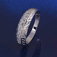 Кольцо ХР родий. Розмір 17 мм.