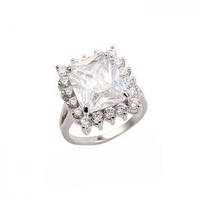 Кольцо ХР родий р. 16.5