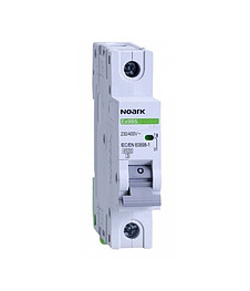 Автоматичний вимикач Noark 6 кА х-ка B 2 А 1P Ex9BN 100001, фото 2