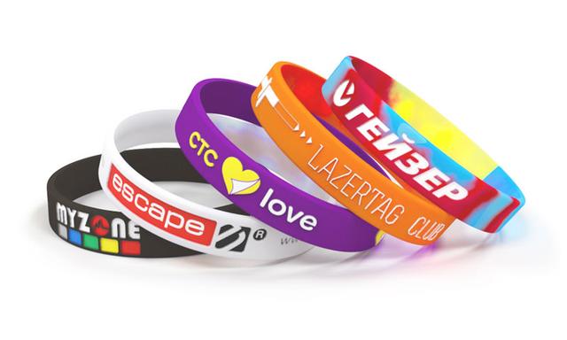 Силиконовые браслеты с логотипом