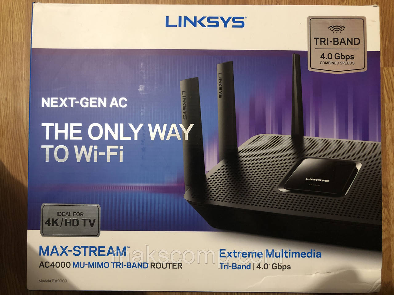 Linksys EA9300 AC4000 Tri-Band Wi-Fi 4 ядра 1.8 ГГц гарантія 6 міс.