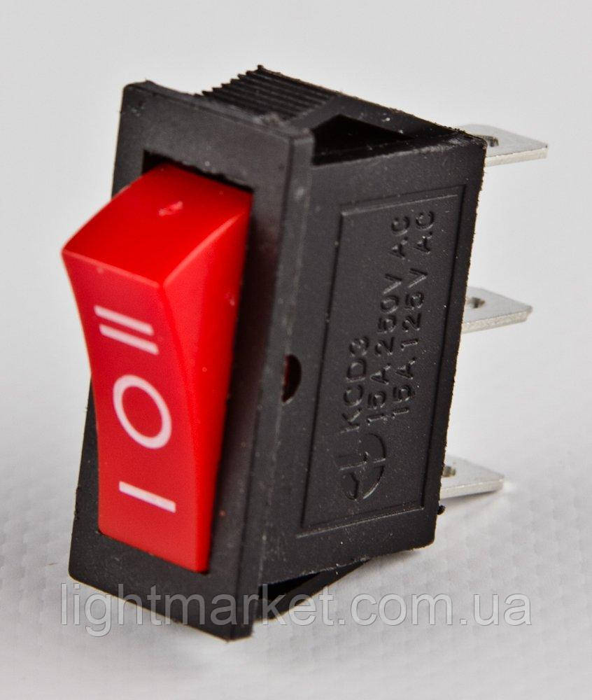 Кнопка перемикач вузька 3 положення 3 pin, фото 1